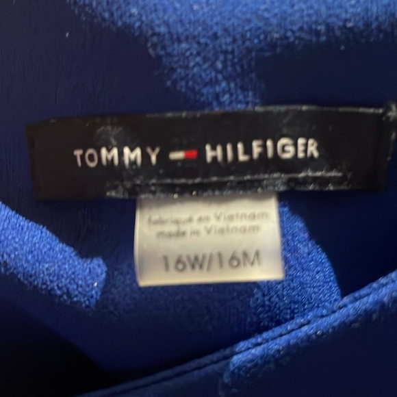 Tommy Hilfiger Blue Fit &  Flare Dress sz 16 W - Picture 4 of 4